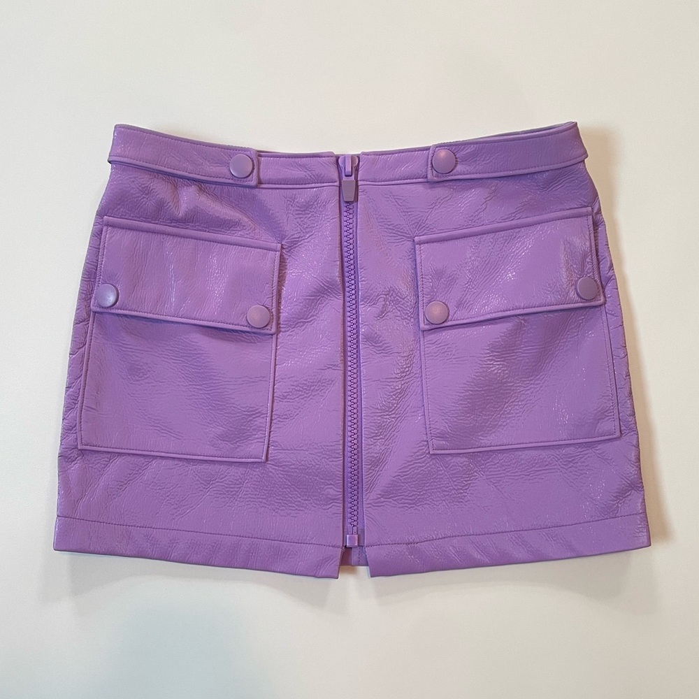Urban Outfitters Lavender Faux Leather Mini Skirt